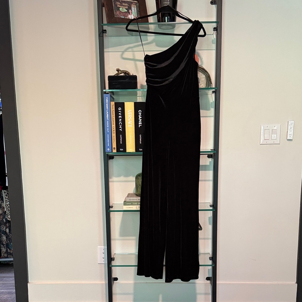 1. State Black Velvet Dress